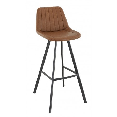 Lot de 2 chaises hautes KYLE cuoio  Chaises d'intérieur