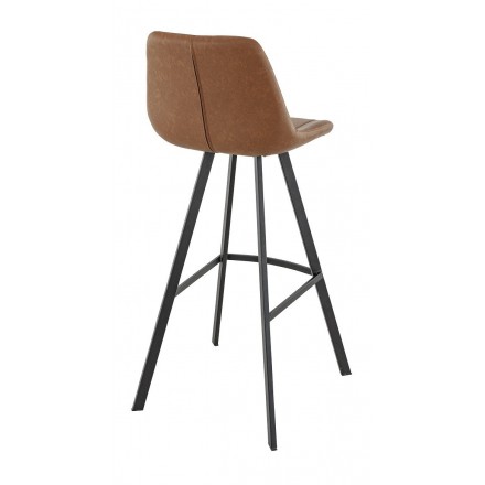 Lot de 2 chaises hautes KYLE cuoio  Chaises d'intérieur