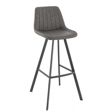 Lot de 2 chaises hautes KYLE anthracite  Chaises d'intérieur