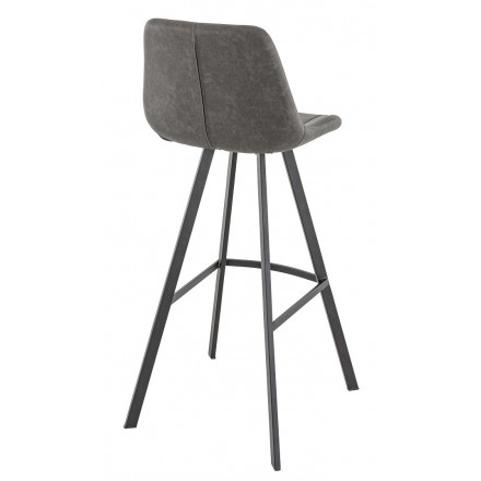Lot de 2 chaises hautes KYLE anthracite  Chaises d'intérieur