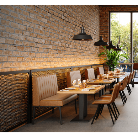 WENDY cuoio bench  INDOOR CHAIRS