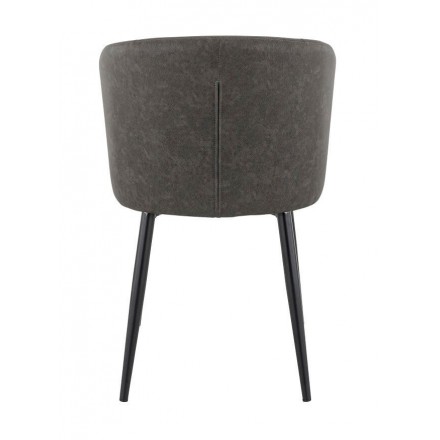 Lot de 2 chaises MIKKA anthracite  Chaises d'intérieur