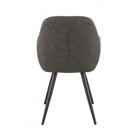 Lot de 2 fauteuils OLAF anthracite  Chaises d'intérieur