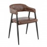Set of 2 MONTREAL vintage brown  INDOOR CHAIRS