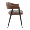 Set of 2 MONTREAL vintage brown  INDOOR CHAIRS