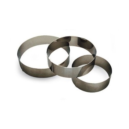 Lot de 6 cercles inox Ø80mm H50 mm LOUIS TELLIER Articles divers