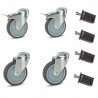 Roulettes pour tables de travail inox L2G Accessoires