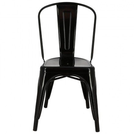 Lot de 4 chaises CHICAGO NOIR  Chaises d'intérieur