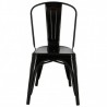 Lot de 4 chaises CHICAGO NOIR  Chaises d'intérieur