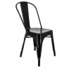 Set of 4 metal chairs CHICAGO - CHR MARKET