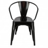 Set of 4 metal armchairs CHICAGO - CHR MARKET