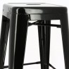 Set of 4 metal bar stools CHICAGO - CHR MARKET