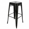 Set of 4 metal bar stools CHICAGO - CHR MARKET