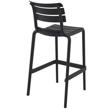 Chaise haute SORGUES NOIR  CHAISES EN POLYPROPYLÈNE