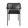 Fauteuil MURCIA | Noir  CHAISES EN TOILE/CORDE