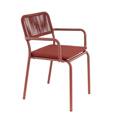 MURCIA armchair terracotta  Gamme DINARD