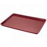 Plateau de service rouge 600x400mm - CHR MARKET