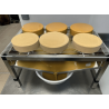Stainless steel glazing table - CHR MARKET