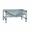 Stainless steel glazing table - CHR MARKET