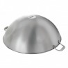 Stainless steel wok frying pan W510F - CHR MARKET