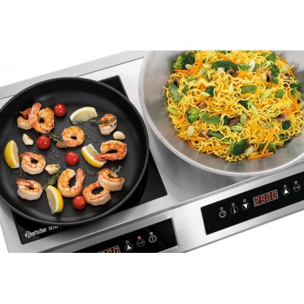 Duo réchaud/wok à induction IKIW 70 | 7kW BARTSCHER Réchauds à induction