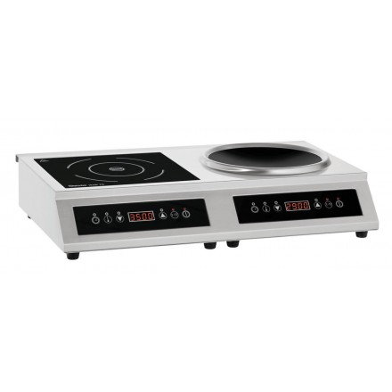 Duo réchaud/wok à induction IKIW 70 | 7kW BARTSCHER Réchauds à induction
