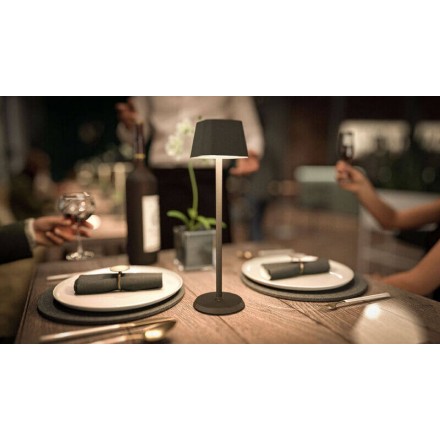 Lampe de table sans fil GEORGINA noir SECURIT Salle