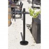 Cendrier colonne BLACK SECURIT Cendriers