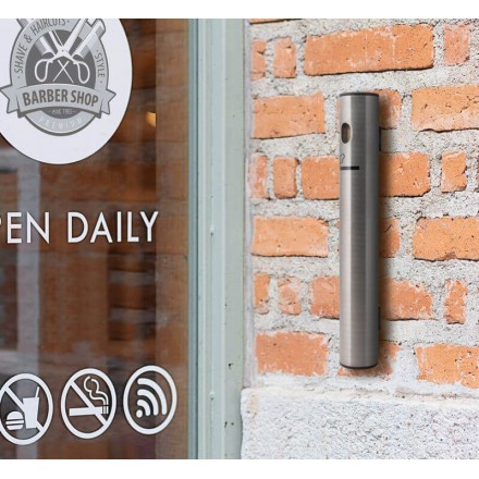 Cendrier inox mural SECURIT Cendriers