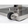 4xA4 stainless steel illuminated menu holder on stand SECURIT Information Displays