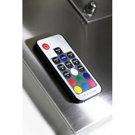 Porte-menu lumineux INOX 4xA4 sur pied SECURIT Porte-menus lumineux