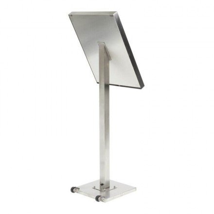 Porte-menu lumineux INOX 4xA4 sur pied SECURIT Porte-menus lumineux