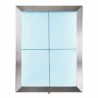 Stainless steel illuminated menu holder 4xA4 SECURIT Information Displays