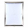 Stainless steel illuminated menu holder 4xA4 SECURIT Information Displays