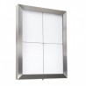 Porte-menu lumineux INOX 4xA4 SECURIT Porte-menus lumineux