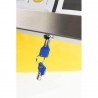 Porte-menu lumineux INOX 4xA4 SECURIT Porte-menus lumineux