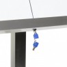 Porte-menu lumineux INOX 6xA4 sur pied SECURIT Porte-menus lumineux