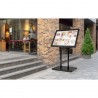 Porte-menu BLACK STAR XXL 8xA4 sur pied SECURIT Porte-menus lumineux