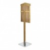 Porte-menu lumineux RUSTIC 4xA4 sur pied SECURIT Porte-menus lumineux