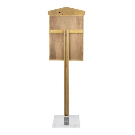 Illuminated menu holder RUSTIC 4xA4 on stand SECURIT Information Displays
