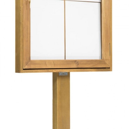 Illuminated menu holder RUSTIC 4xA4 on stand SECURIT Information Displays