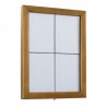 Wall-mounted illuminated menu holder CLASSIC TEAK - CHR MARKET