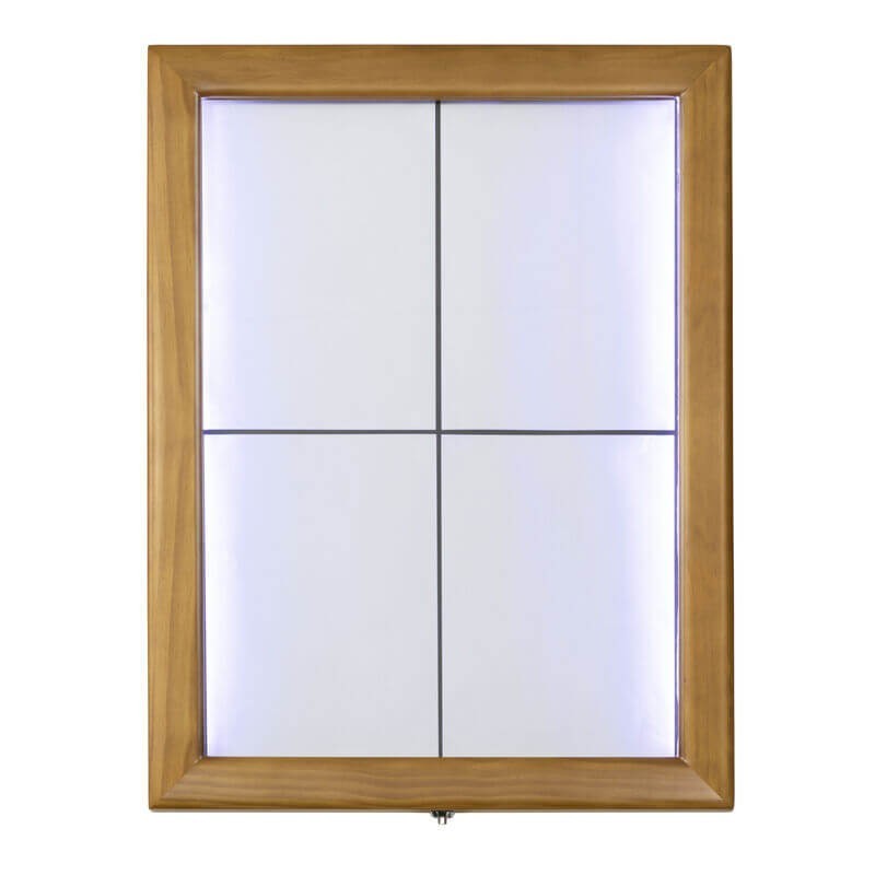 Porte-menu lumineux CLASSIC TECK 4xA4 SECURIT Porte-menus lumineux Porte-menu lumineux CLASSIC TECK 4xA4 SECURIT Porte-menus lumineux