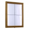 Wall-mounted illuminated menu holder CLASSIC TEAK - CHR MARKET