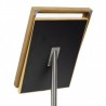 Porte-menu lumineux CLASSIC TECK 4xA4 sur pied SECURIT Porte-menus lumineux