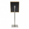 CLASSIC TEAK illuminated menu holder 4xA4 on stand SECURIT Information Displays