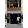 CLASSIC TEAK illuminated menu holder 4xA4 on stand SECURIT Information Displays