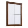 Porte-menu lumineux CLASSIC MARRON 4xA4 SECURIT Porte-menus lumineux
