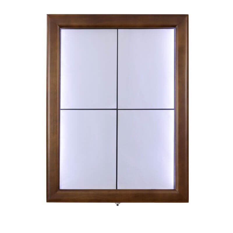 Illuminated menu holder CLASSIC BROWN 4xA4 SECURIT Information Displays Illuminated menu holder CLASSIC BROWN 4xA4 SECURIT Information Displays