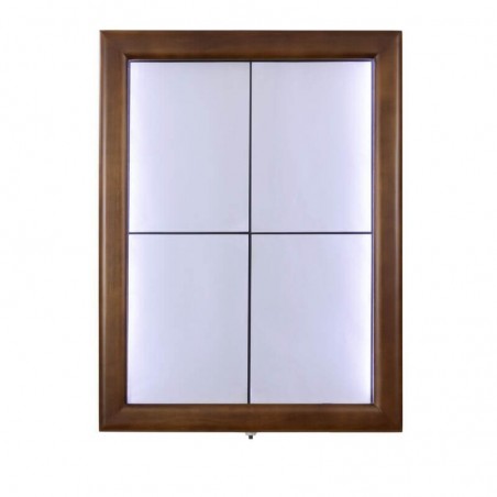 Illuminated menu holder CLASSIC BROWN 4xA4 SECURIT Information Displays